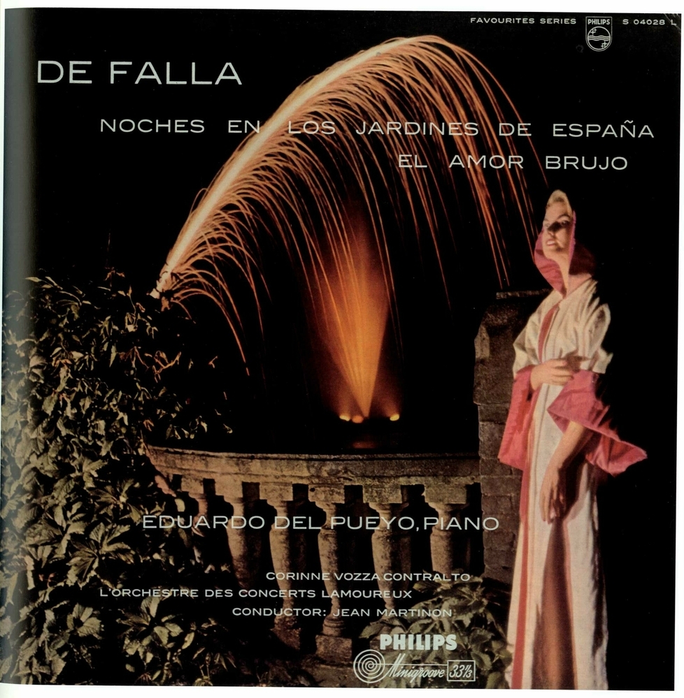 Platenhoes voor Philips favourites series: Eduardo Del Pueyo & L’Orchestre Des Concerts Lamoureux – De Falla Noches En Los Jardines De Espana / El Amor Brujo