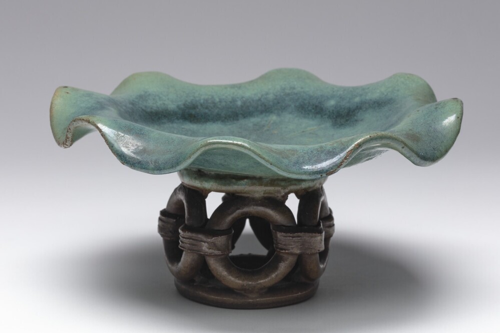 Tazza in de vorm van een lotusblad