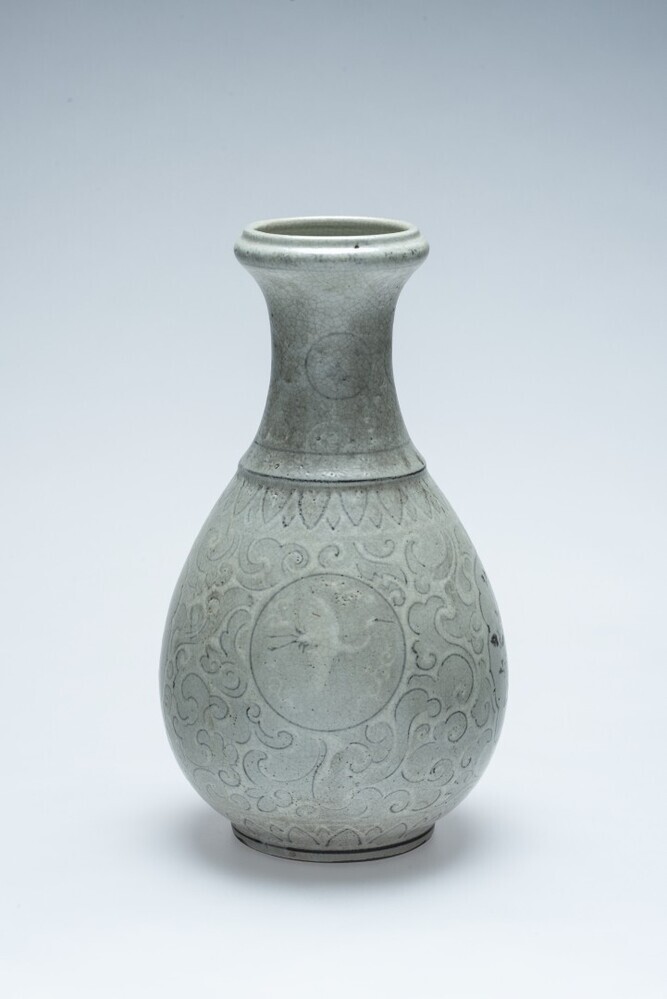 Peervormige vaas nabootsing Koreaans koryo stijl