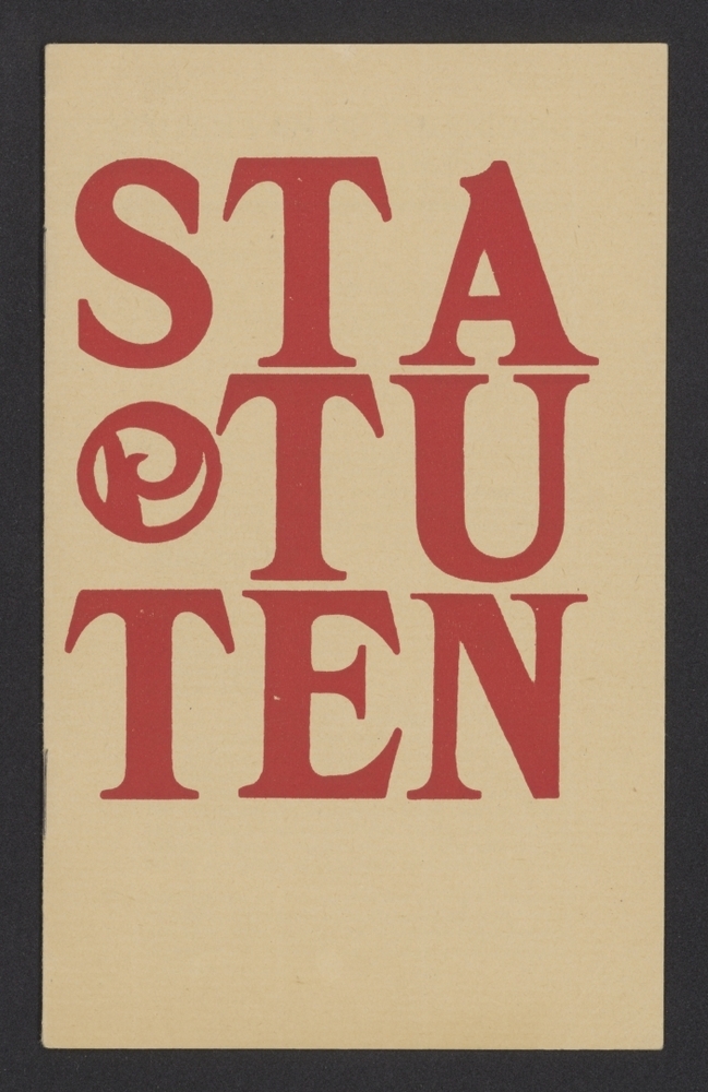 Statuten van De Ploeg, 1921 (G-32)