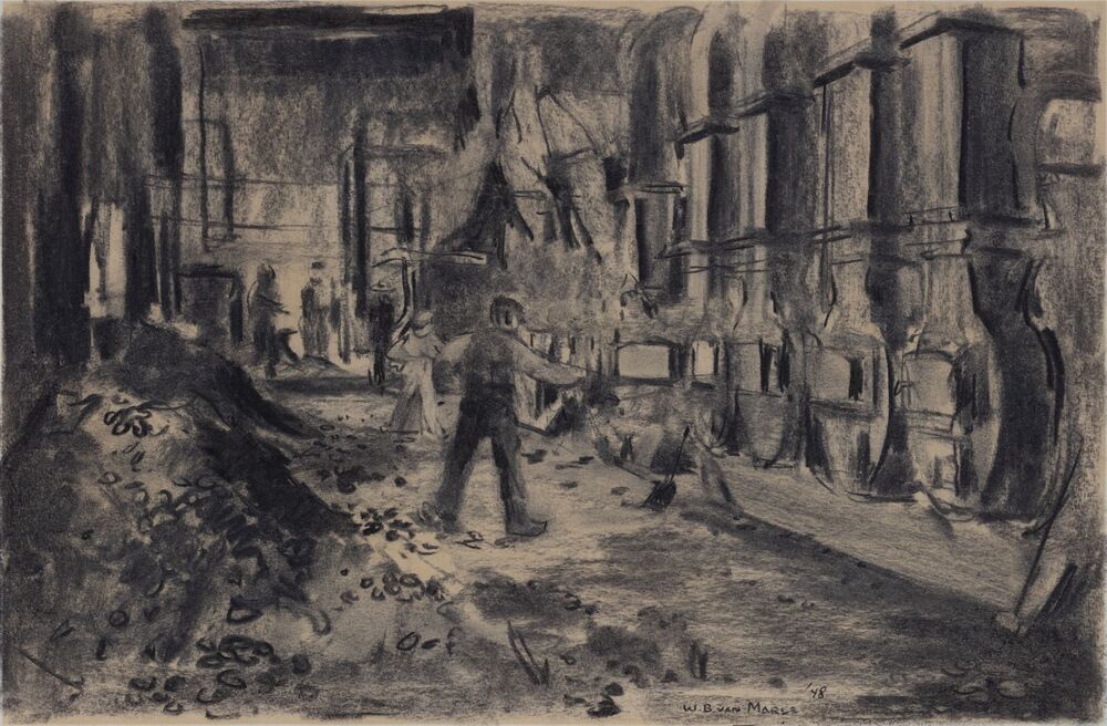 Ketelhuis van de aardappelmeelfabriek Scholten te Foxhol