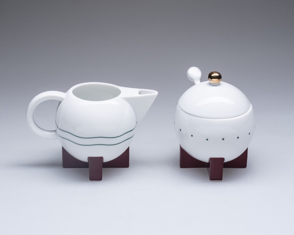 Little Dripper Creamer and Sugar Bowl with Lid