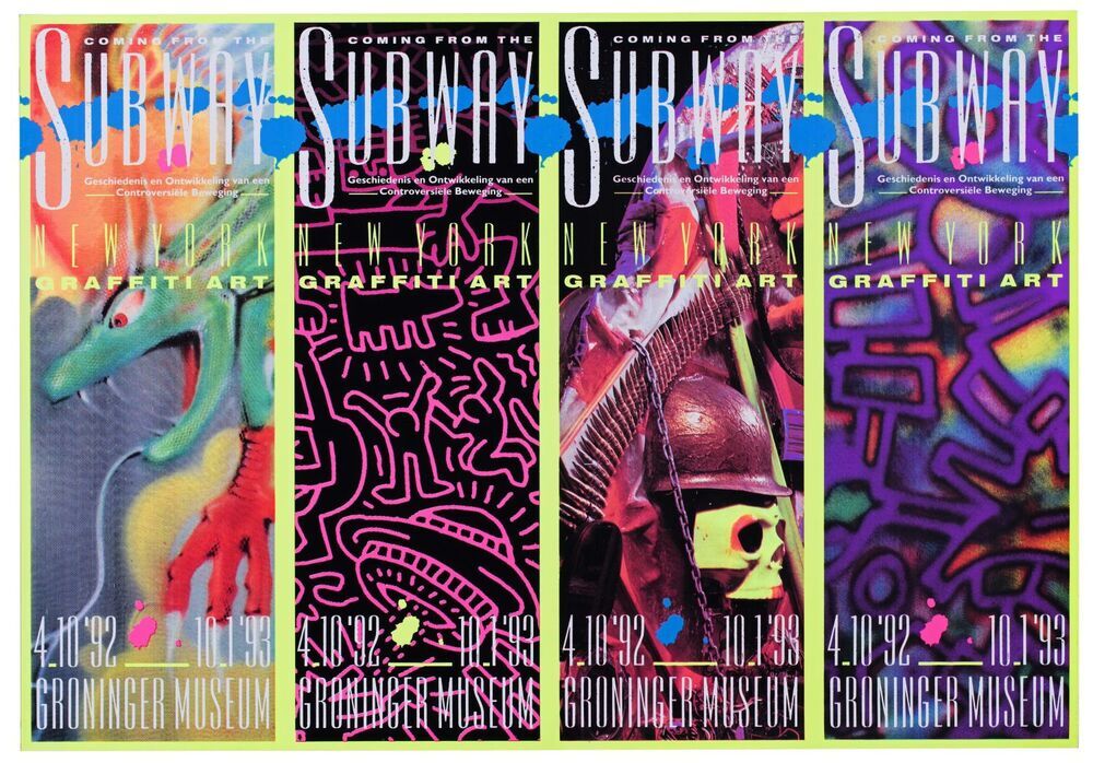 Tentoonstelling in Groninger Museum 1992-10-03 t/m 1993-01-10: Coming from the subway, New York graffiti art, geschiedenis en ontwikkeling van een controversiële beweging