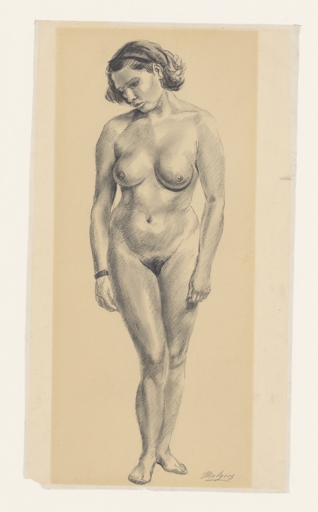 Zonder titel (staand vrouwelijk naakt)