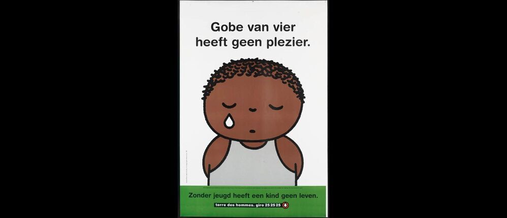 Gobe van vier heeft geen plezier