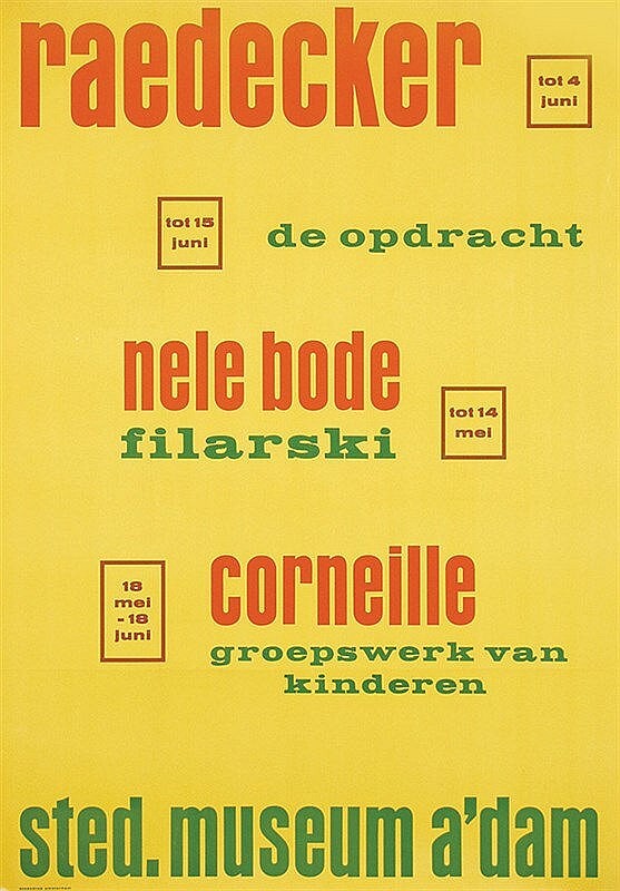 Raedecker, de opdracht. Nele Bode, Filarski. Corneille, groepswerk van kinderen