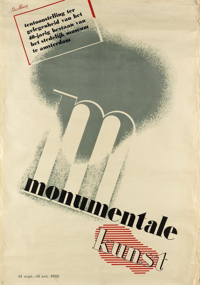 Monumentale kunst. Tentoonstelling ter gelegenheid van het 40-jarig bestaan van het Stedelijk Museum in Amsterdam