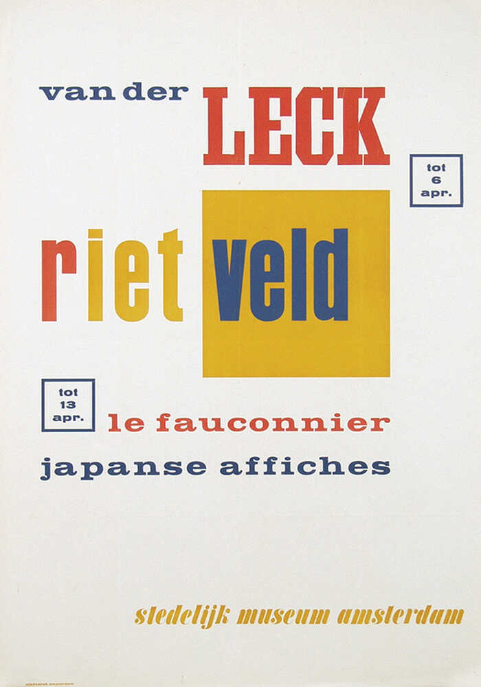 Van der Leck, Rietveld, Le Fauconnier, Japanse affiches