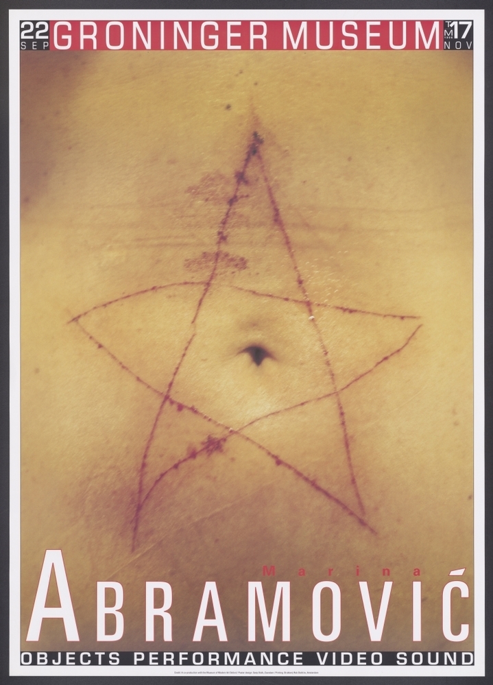 Tentoonstelling in Groninger Museum: Marina Abramovic, objects, performance, video, sound