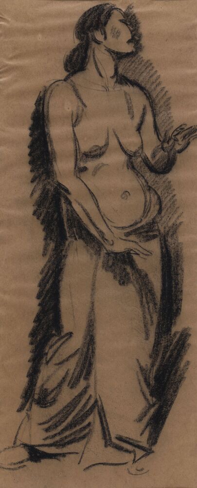 Ontklede vrouw