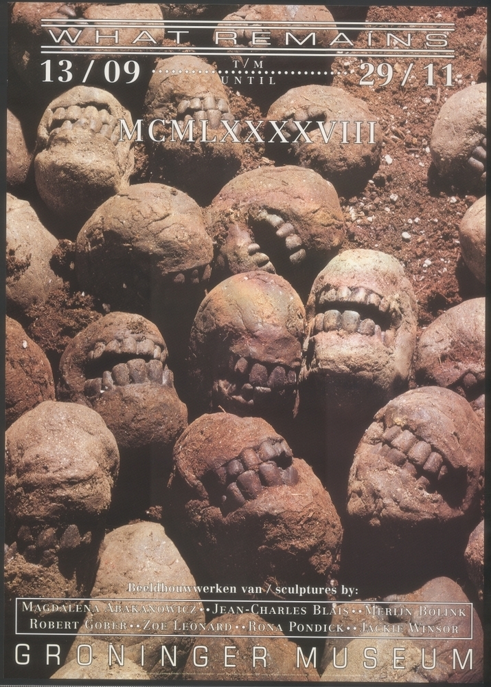 Tentoonstelling in Groninger Museum 13-9 t/m 29-11-1998: What remains
