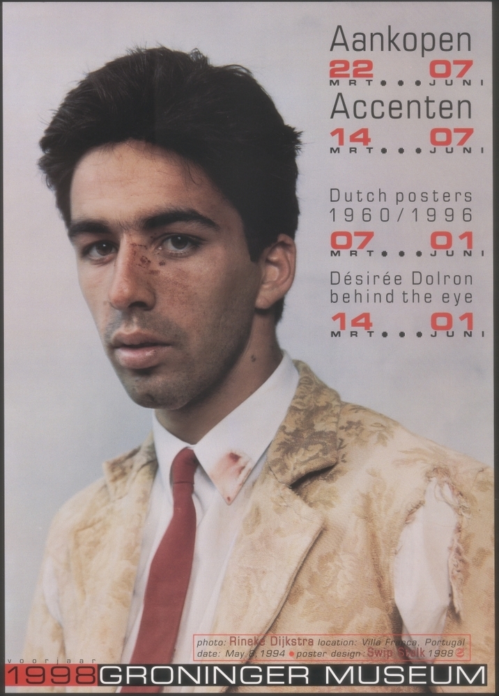 Tentoonstellingen in Groninger Museum 7-3 t/m 7-6-1998: Aankopen, Accenten, Dutch posters 1960-1996, Desirée Dolron behind the eye