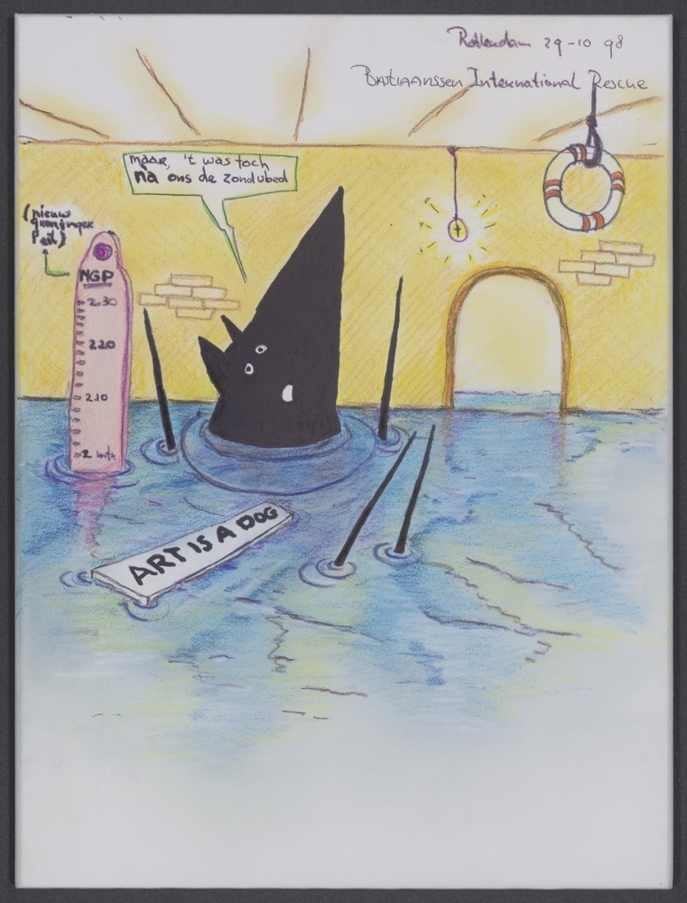 Wateroverlast Groninger Museum 1998