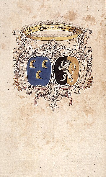 Wapen van Bele Manninga weduwe Gerard Horenken op Dijksterhuis