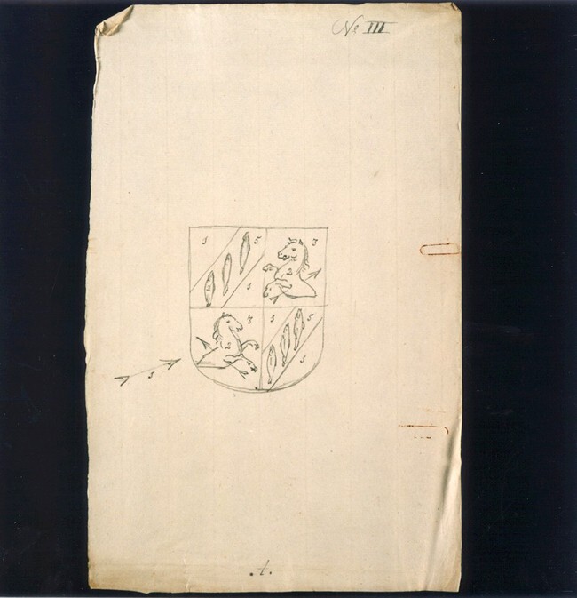 Voorstudie van: Wapen: Clant, Erentreiter