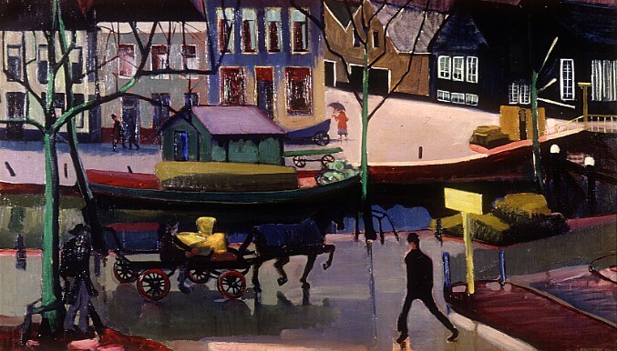 VERVALLEN Schuitendiep met paard en wagen