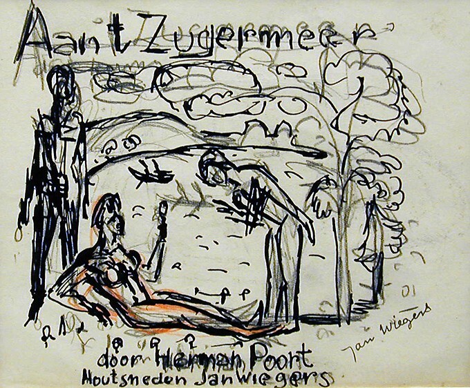 Aan 't Zugermeer (ontwerp voor omslag)