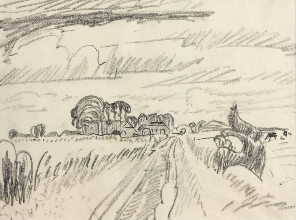 Boerderij in landschap