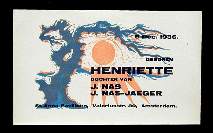 Geboortekaart Henriëtte Nas