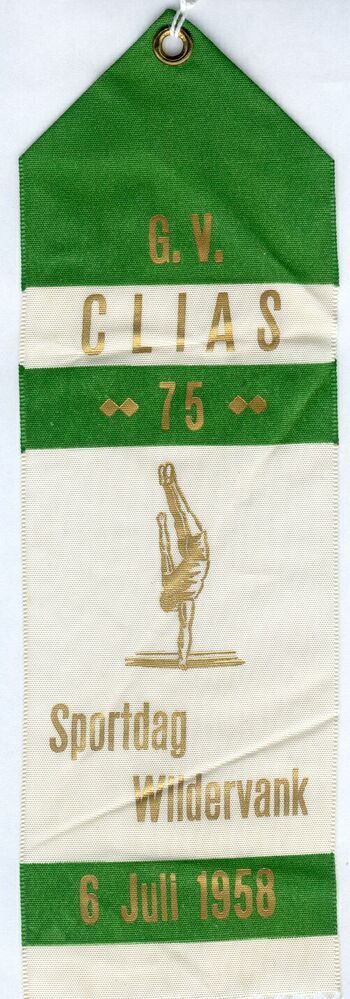 Erelint G.V. Clias 75 Sportdag Wildervank 6 juli 1958