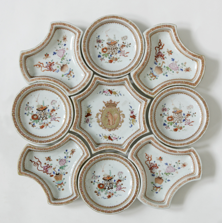 Confituur set met familiewapen Sichterman