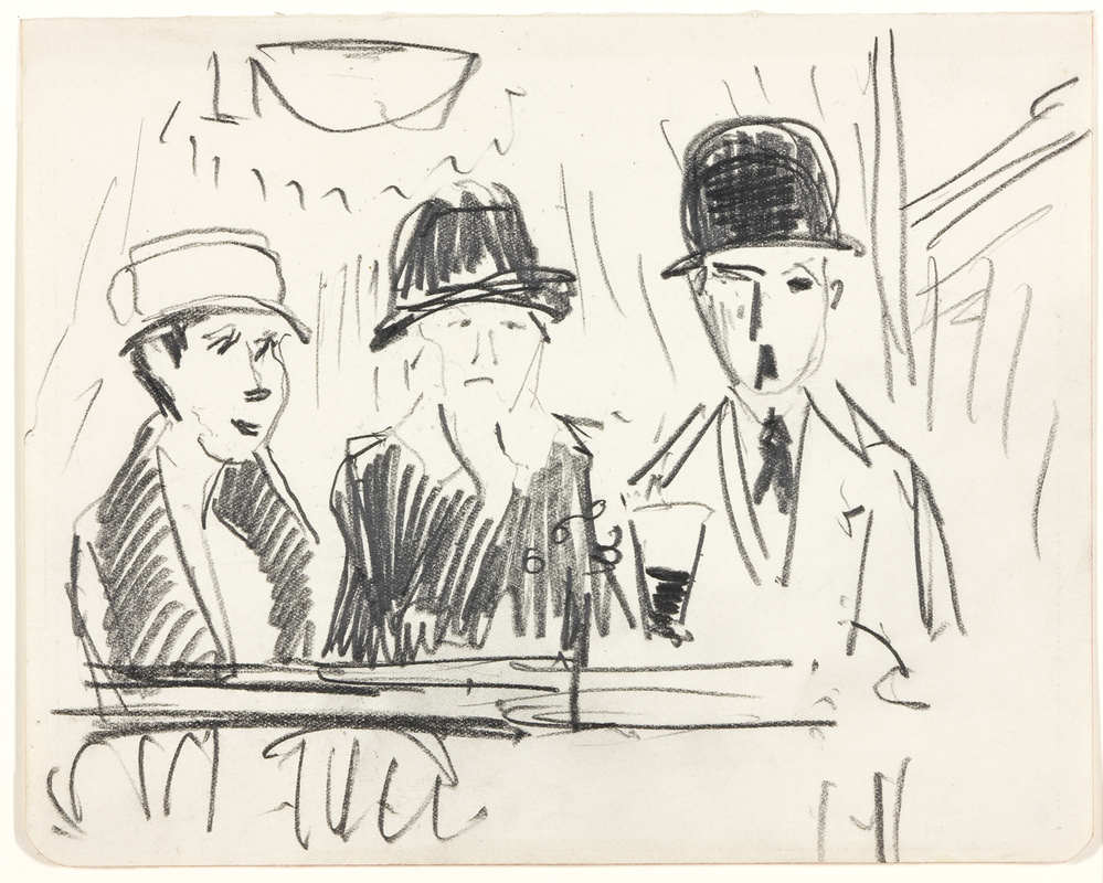 Echtpaar met dochter in café-restaurant