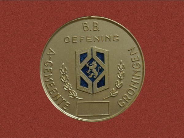 Herinneringsmedaille Dienst Bescherming Bevolking A-Gemeente Groningen