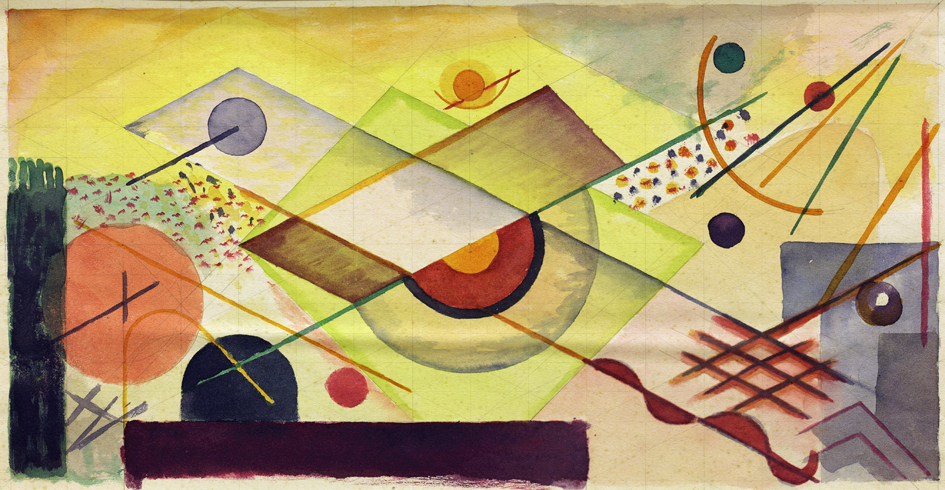 Ontwerp voor wandschildering voor het huis van Job Hansen (Cortinghpoort 1)