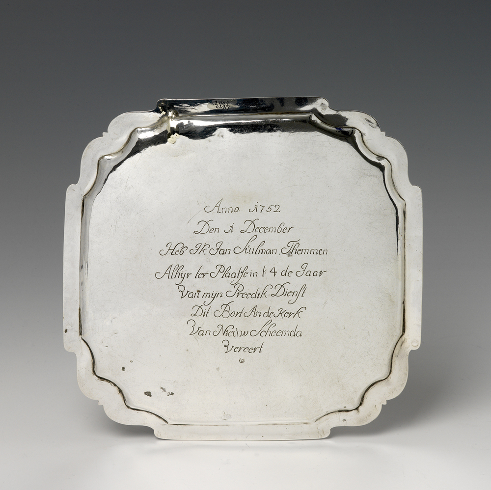 Avondmaalsschaal (uit de kerk: Nieuw-Scheemda)