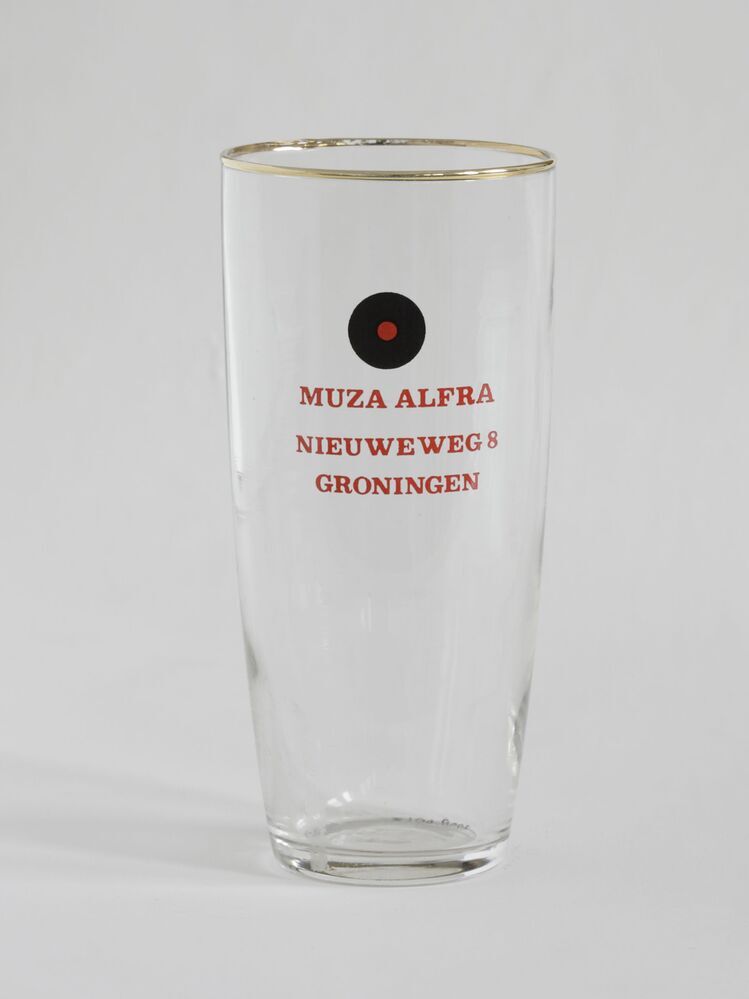 Bierglas "Muza Alfra Nieuweweg 8 Groningen"