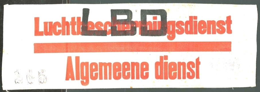 Mouwband Luchtbeschermingsdienst