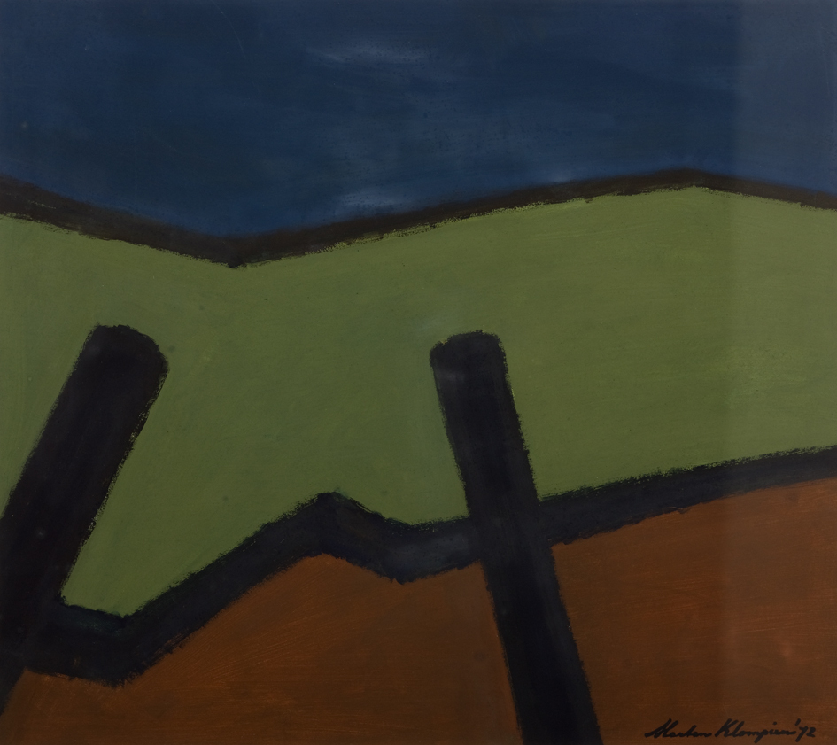 Weiland met twee paaltjes