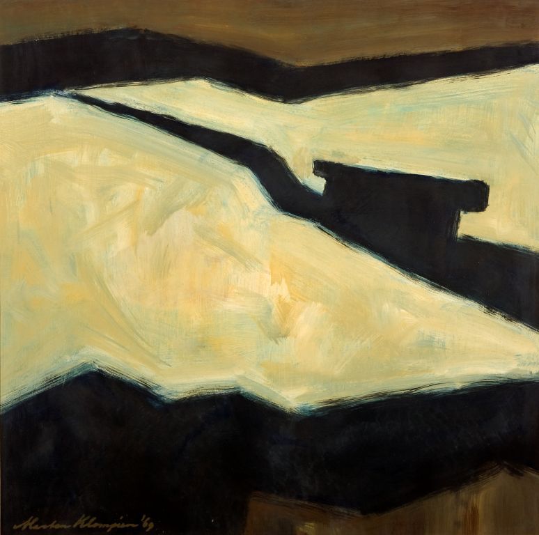 Winterlandschap met hek