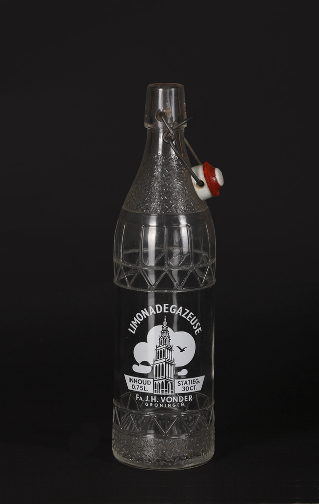 Fles voor Limonade gazeuse van Fa. J.H. Vonder, Groningen