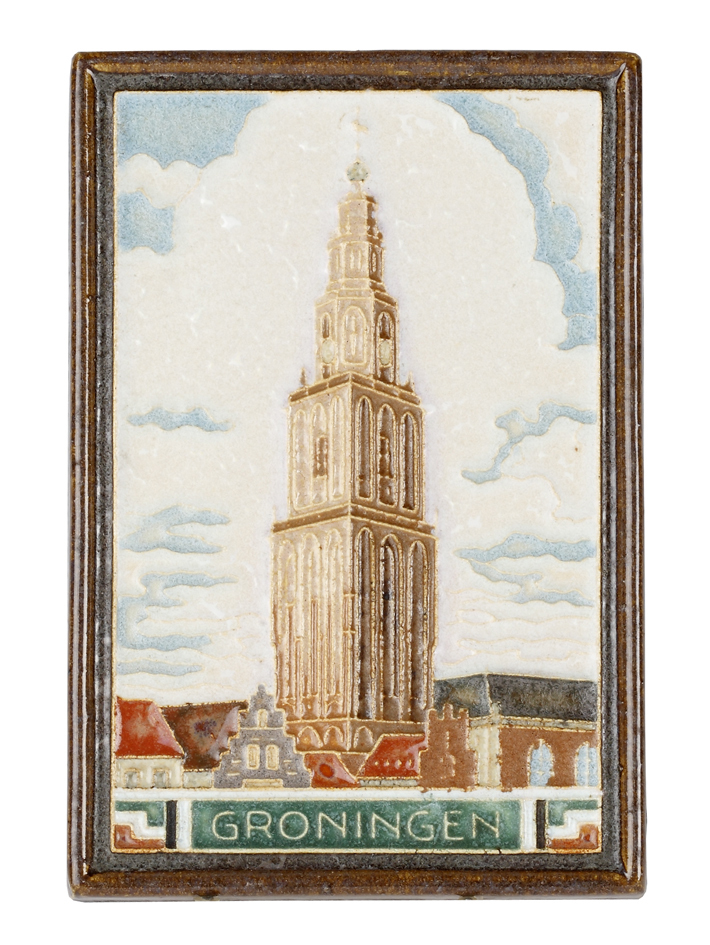 Tegel met Martinitoren, Groningen