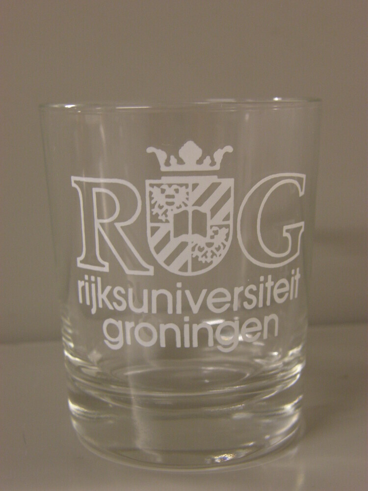Drinkglas "Rijksuniversiteit Groningen"
