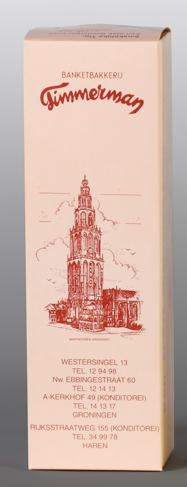 Koekdoos Banketbakkerij Timmerman, Groningen/Haren