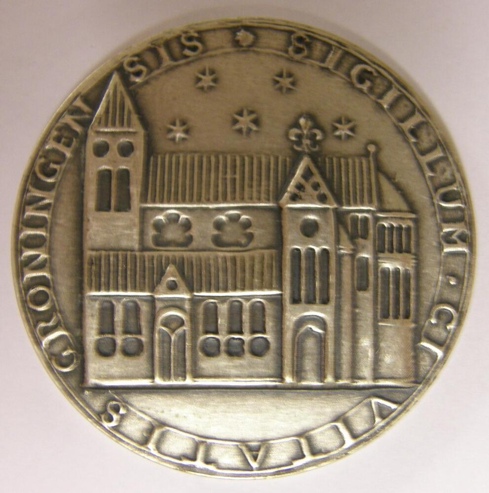 Martinipenning naar stadszegel Groningen, 1984