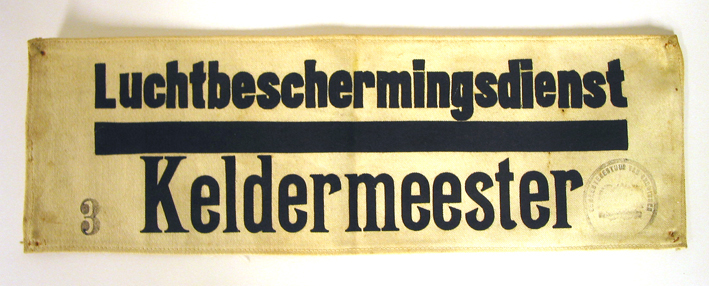 Mouwband Luchtbeschermingsdienst Keldermeester [Groningen]