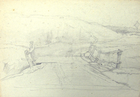 Studie van een landschap