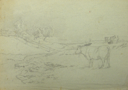 Studie van een landschap