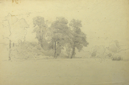 Studie van een landschap