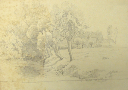 Studie van een landschap