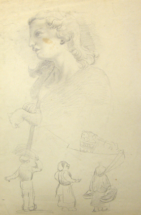 Studie van mensfiguren