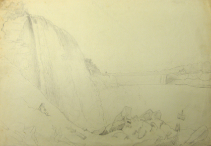 Studie van een landschap