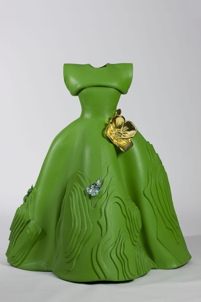 Green Landscape Dress (uit collectie: Wonderland, spring/ summer 2009)