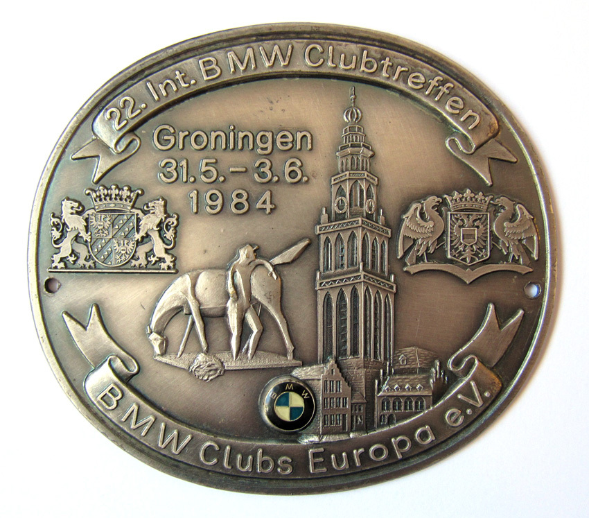 Plaquette 22e internationale BMW Clubtreffen