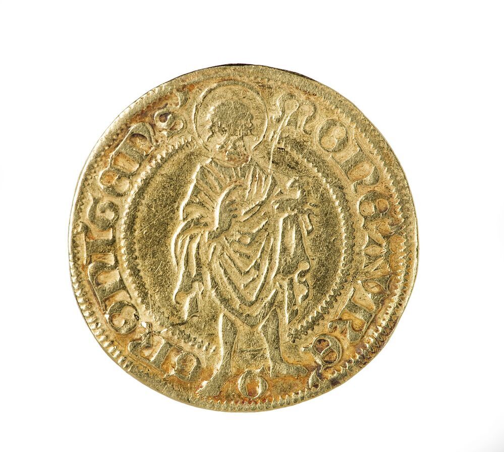St. Jans goudgulden, circa 1488, stad Groningen