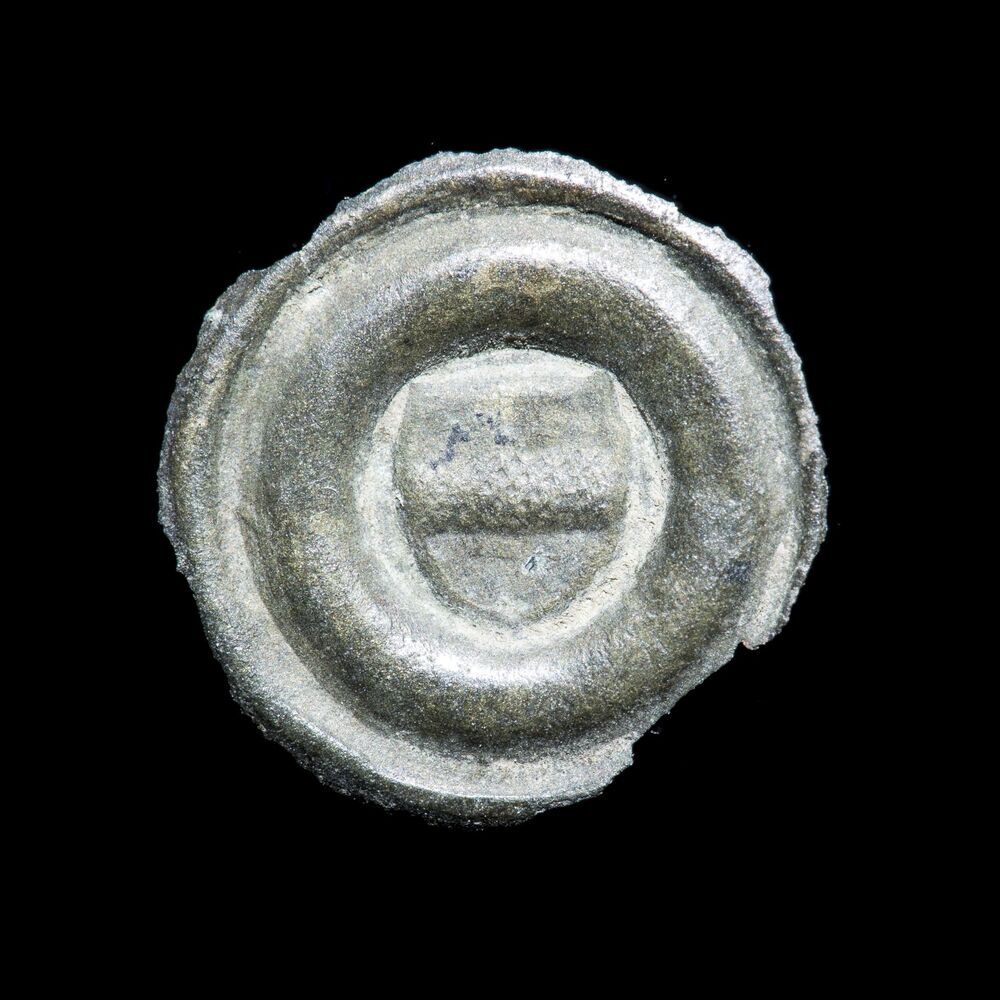 Bracteaat, penning holmuntje of heller, ca. 1425 stad Groningen