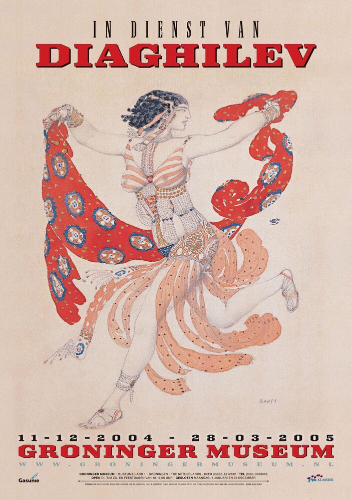 Tentoonstelling in Groninger Museum11-12-2004 t/m 28-3-2005: In dienst van Diaghilev
